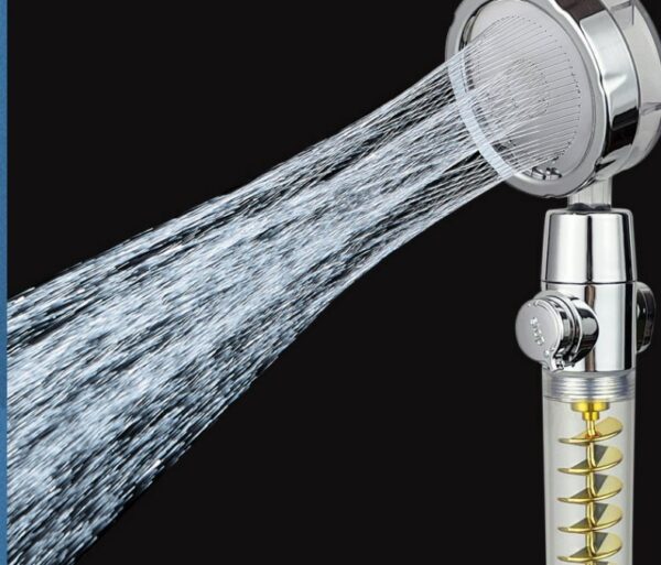 Internet Celebrity Small Waist Supercharged Shower Head Twin-turbo Pressurized Propeller Multifunctional Fan Shower Shower Head - Image 6