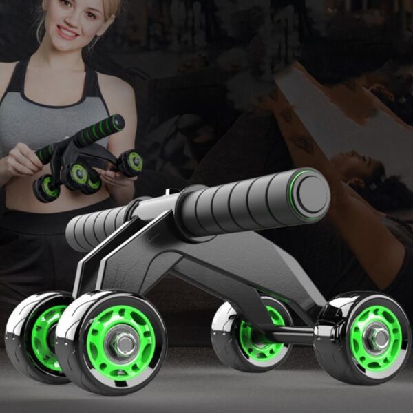 Four-wheeled Abdominal Roller Home Exercise Abdominal Muscle Fitness Equipment - Image 2