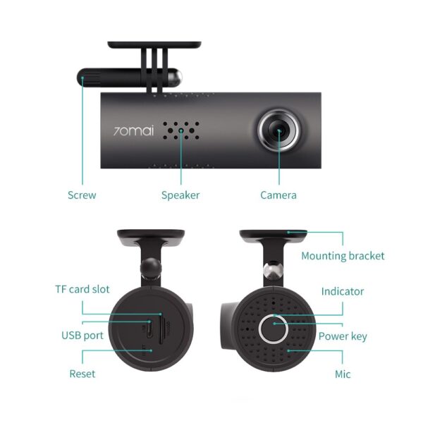 Car Dash Smart WiFi DVR 130 Degree Wireless Cam 1080P FHD Night Version G-Sensor Driving Recorder - Image 4