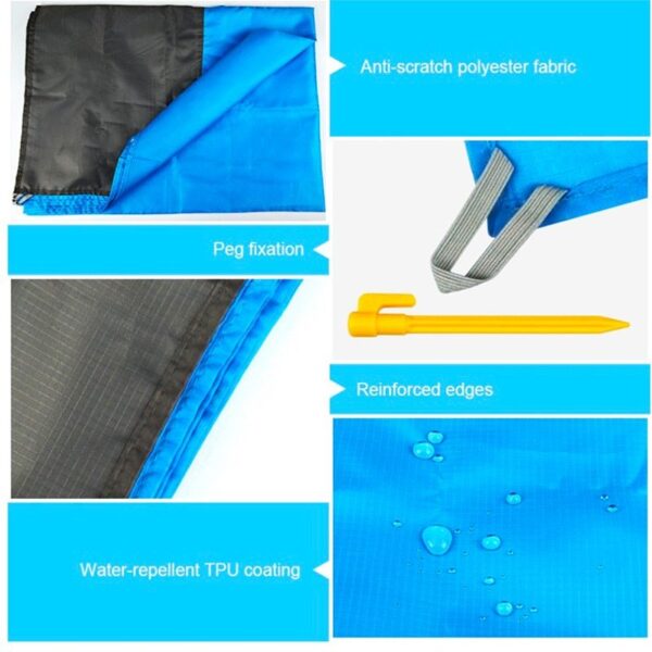 Portable Waterproof Picnic Mat Beach Mat Pocket Blanket - Image 3