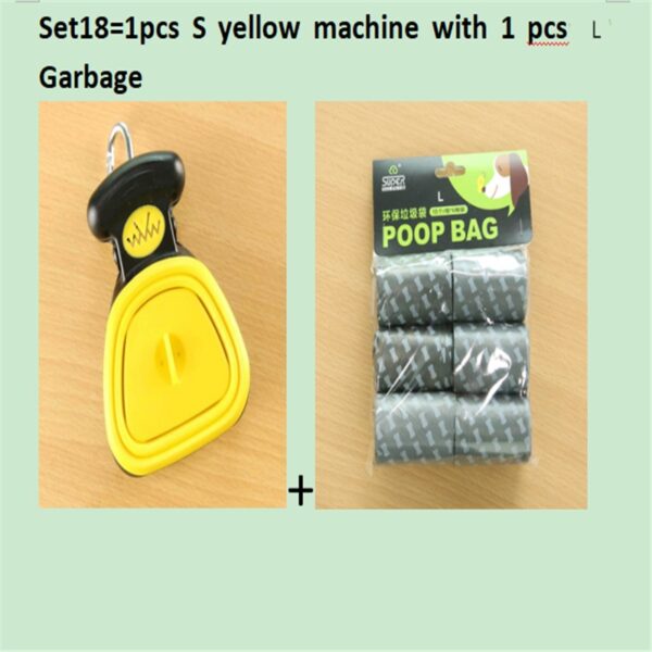 Dog Pet Travel Foldable Pooper Scooper With 1 Roll Decomposable bags Poop Scoop Clean Pick Up Excreta Cleaner Epacket Shipping - Image 7