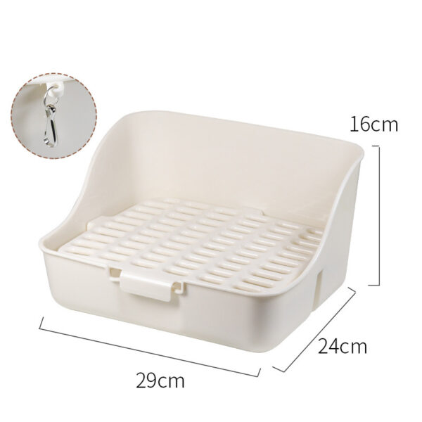 Rabbit Litter Box Bunny Corner Toilet Box Potty Trainer For Hamster Guinea Pig Ferret Rat Chinchialla Cage Pan - Image 6