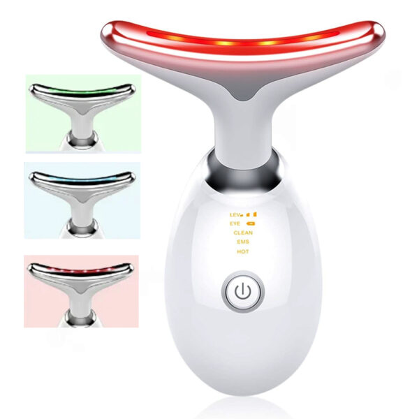 Neck Face Massager Skin Care Facial Massage Device With 3 Color Modes For Skin Rejuvenation Face Sculpting Tool For Double Chin - Image 3