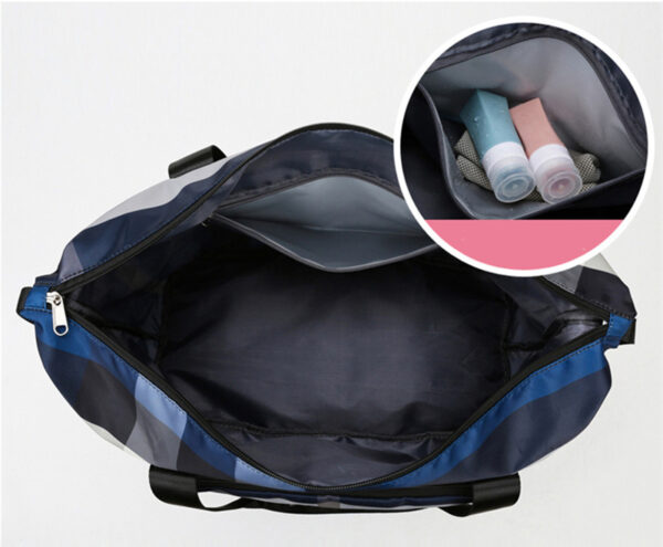 Foldable Travel Duffel Bag Fitness Gym Waterproof Dry And Wet Separation Bag Sports - Image 3