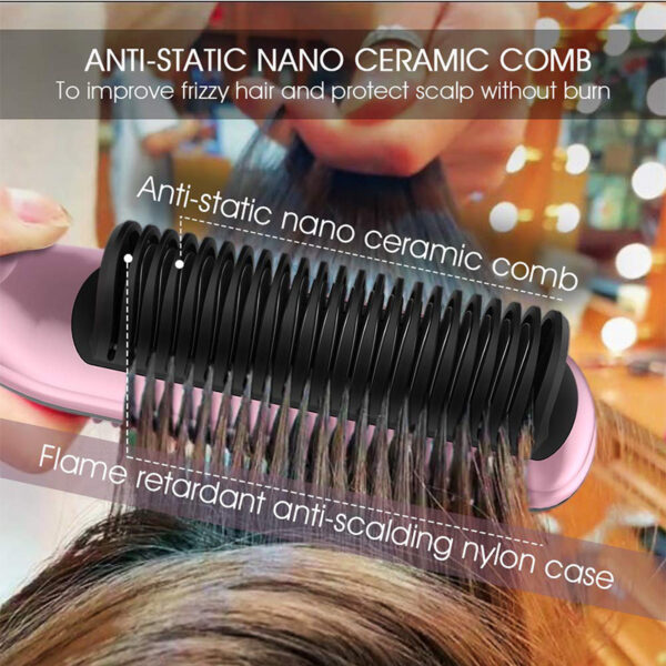 Hair Curler And Straightener Dual-use Straight Comb Electric Hair Straightener - Image 8