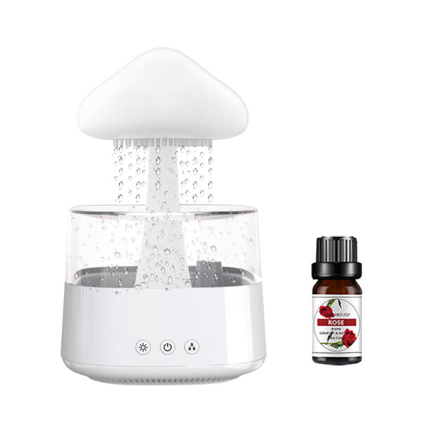 New Arrival Rain Cloud Humidifier Rain Drip Aromatherapy Essential Oil Air Diffuser 450ml 7 Colors Mushroom Humidifier - Image 6