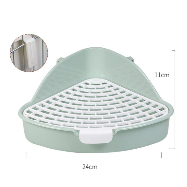 Rabbit Litter Box Bunny Corner Toilet Box Potty Trainer For Hamster Guinea Pig Ferret Rat Chinchialla Cage Pan - Image 7