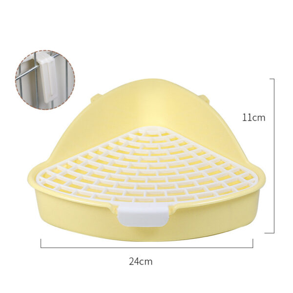 Rabbit Litter Box Bunny Corner Toilet Box Potty Trainer For Hamster Guinea Pig Ferret Rat Chinchialla Cage Pan - Image 8